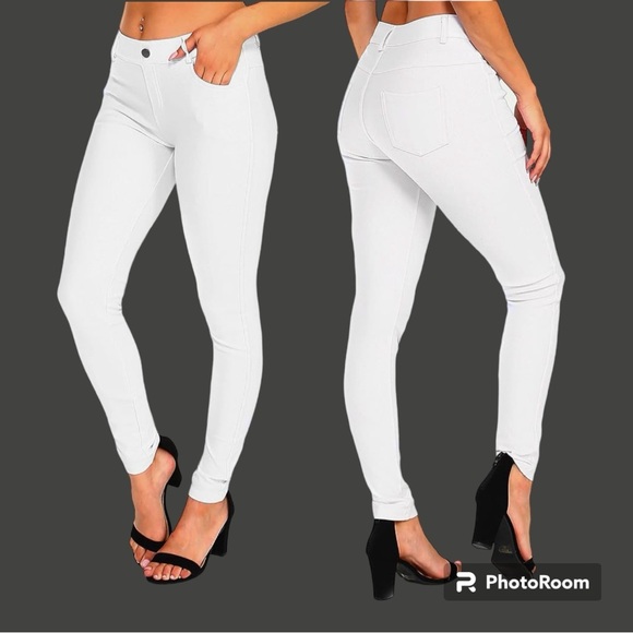 Yelete Denim - YELETE WHITE SKINNY JEGGING JEANS